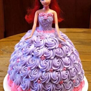 Lavender Barbie Doll Cake