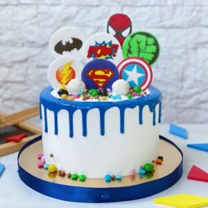 SuperHeroes Photo Cake