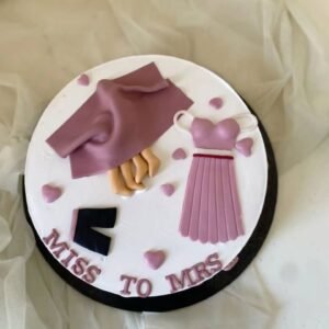 Miss To Mrs Fun Bachelorette Cake