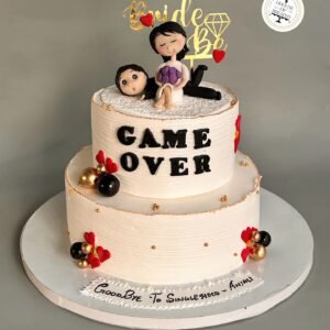 Game Over 2 Tier Cake