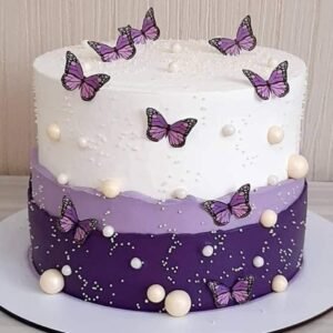 Purple Butterfly Cake