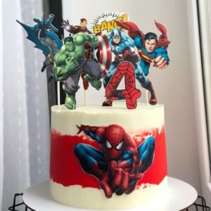 SuperHeroes themed Cake