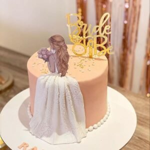 Elegant Bride To Be Cake
