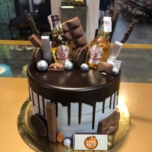 Whiskey Choco Loaded Cake