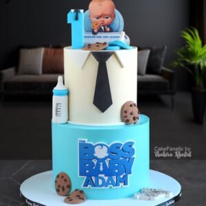 2 Tier Tall Boss Baby Cake