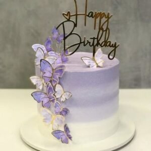 Lavender Butterfly Cake