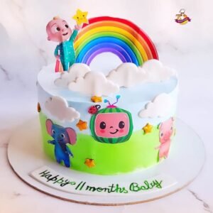 Cocomelon Simple Photo Cake