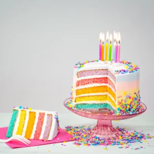 Elegant Rainbow Cake
