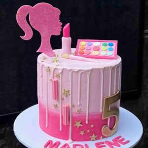Barbie Makeup Cake
