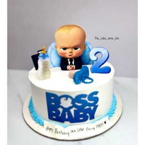 Boss Baby Photo Cake