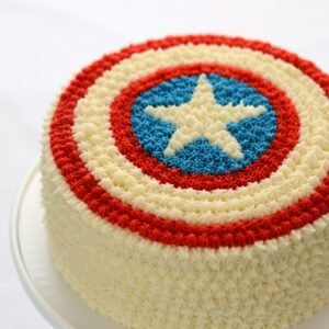Captain America Theme Cake
