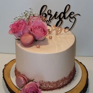 Floral Bride to Be Cake