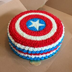 Captain America Cream Cake