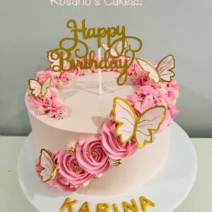 Rosette N Butterfly Cake