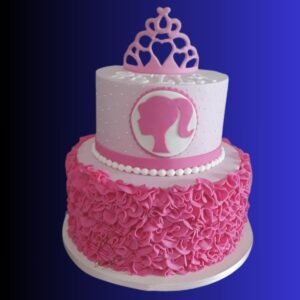 Barbie Semi Fondant Cake